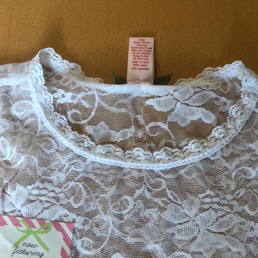 White Lace Blouse - Picture 4 of 4